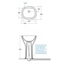 Свободностояща Монолитна Мивка 55х46см. VANITY BASINS